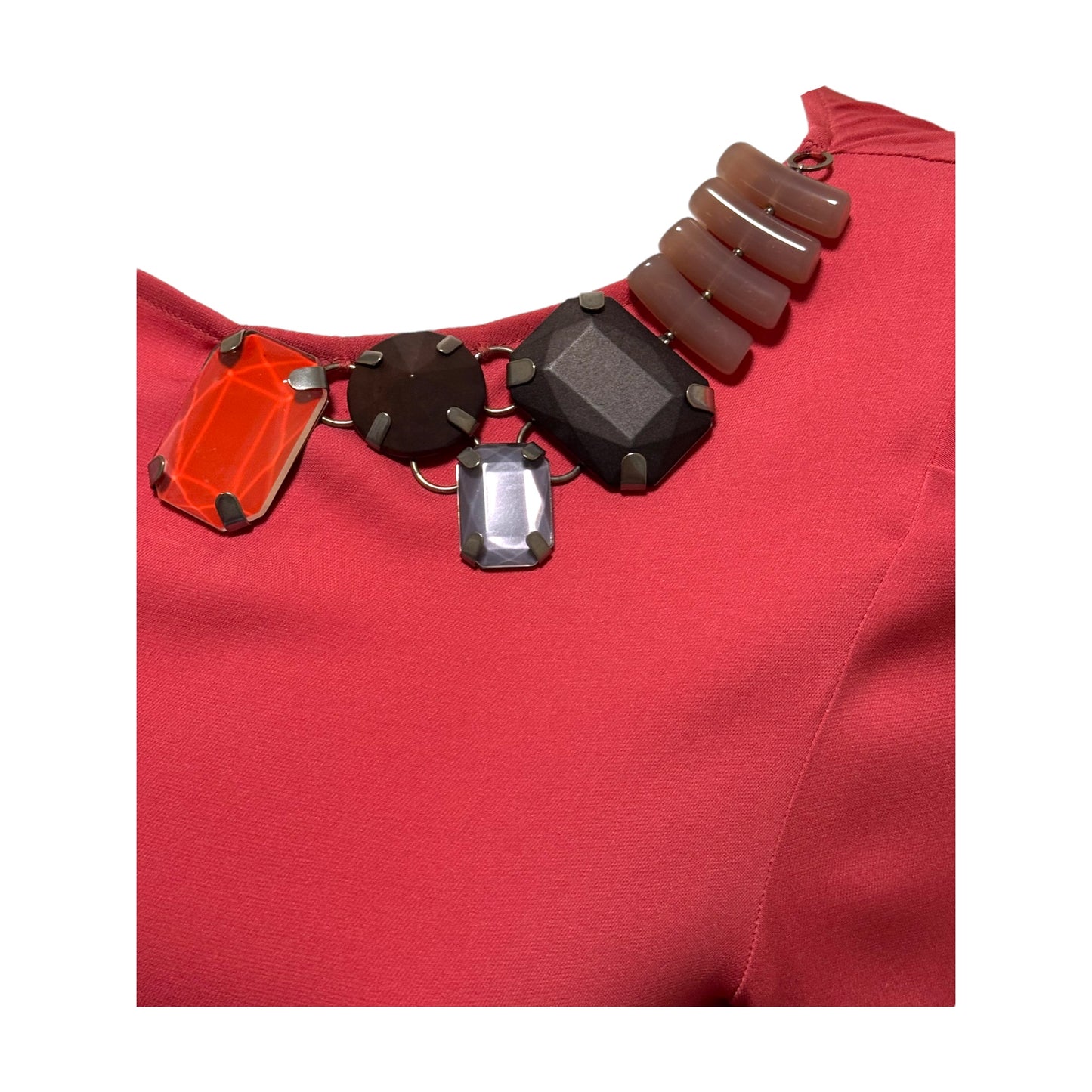 Piazza Sempione Jewel Silk Blouse