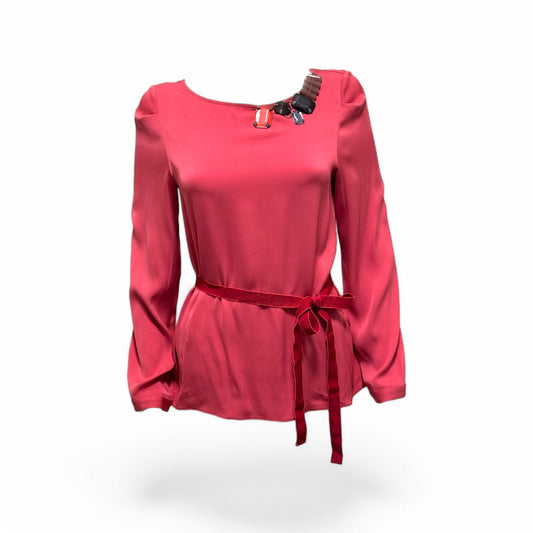 Piazza Sempione Jewel Silk Blouse