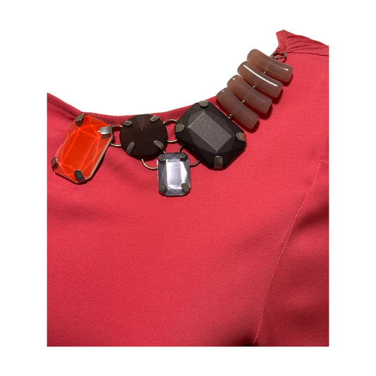 Piazza Sempione Jewel Silk Blouse